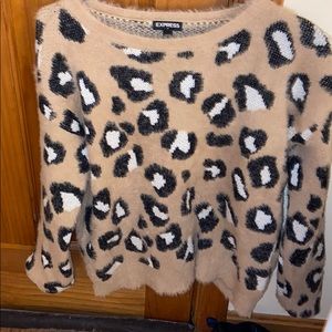 Cheetah print sweater